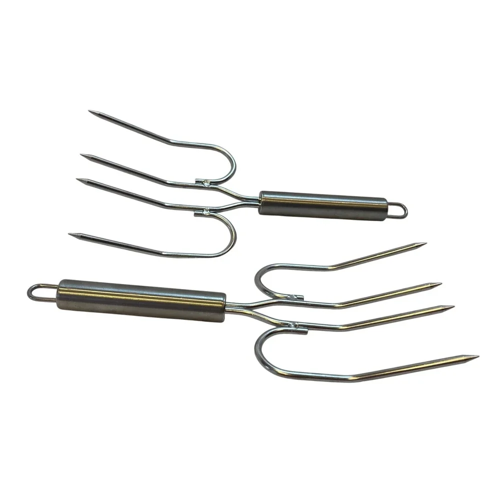 Meat Forks Stainless Steel Turkey Chicken Carving Barbecue Roasting‎ Forks Set
